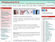 Tablet Screenshot of kliniekoverzicht.nl